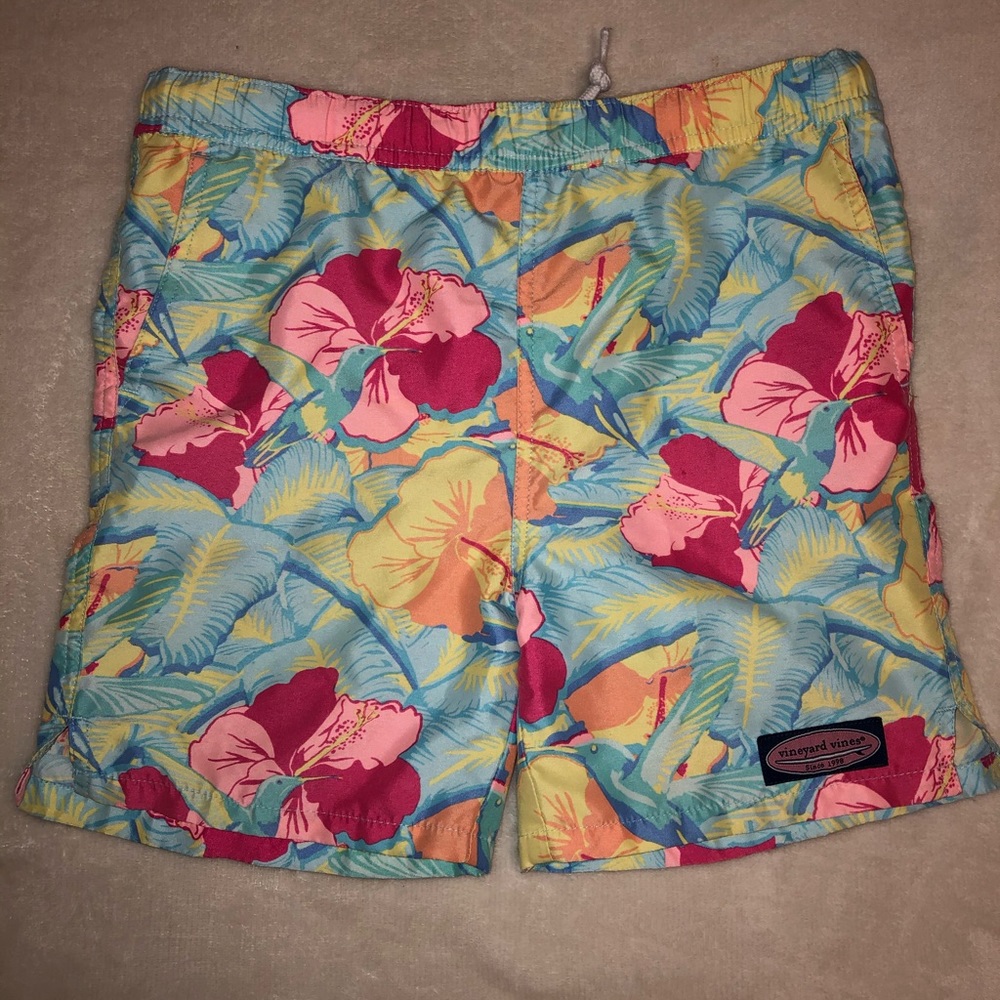 Boys Vineyard Vines swim trunks!
